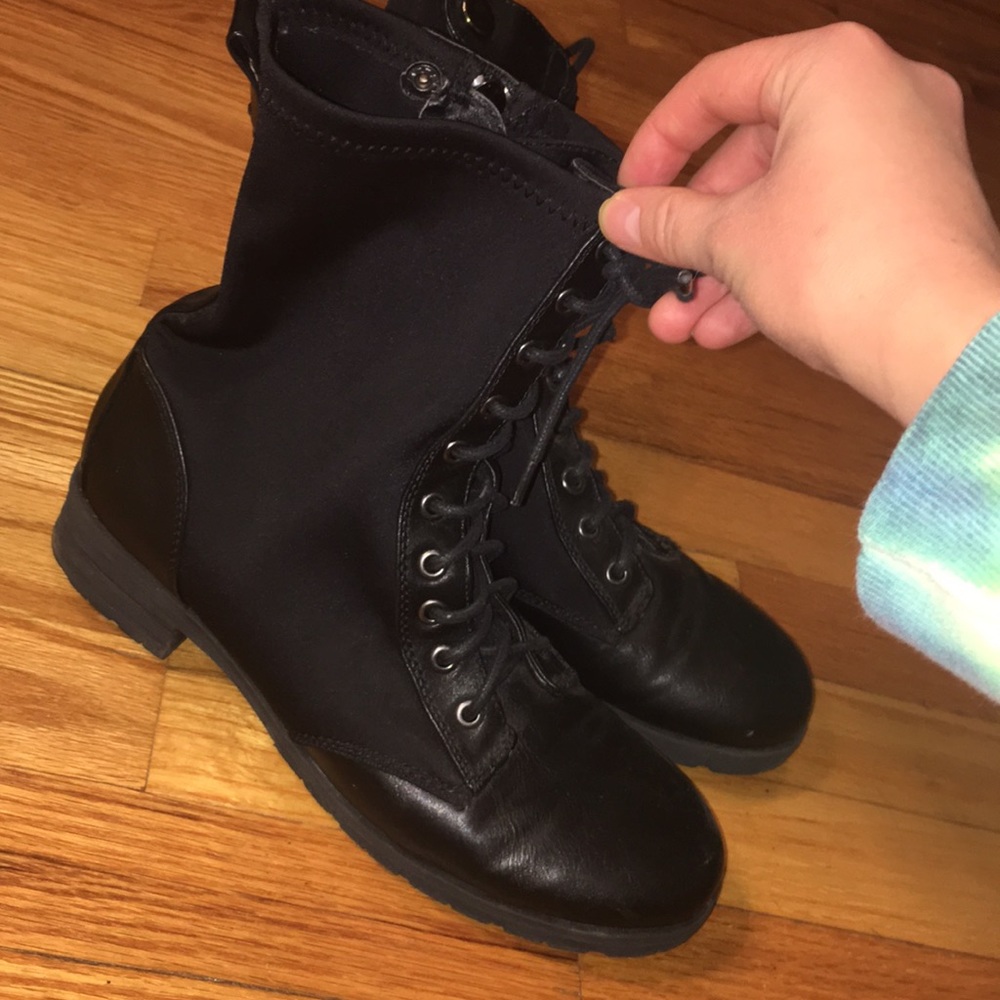 PINK & PEPPER COMBAT BOOTS